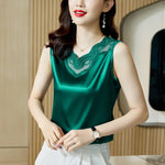 Débardeur Korean Satin Femme