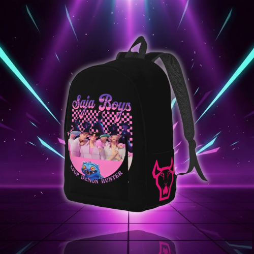 Delivery Boy Blue Black DERPY Tiger Backpack High School Hiking Travel Daypack Kpop Demon Hunters Laptop Canvas Bags Lightweight