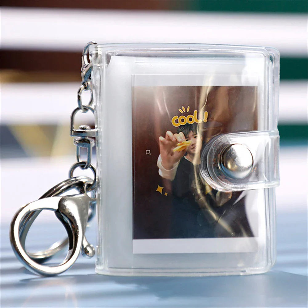 Etui de Rangement Photocards K-pop avec Porte-clé