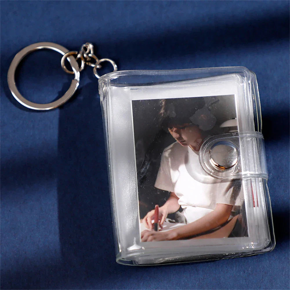 Etui de Rangement Photocards K-pop avec Porte-clé