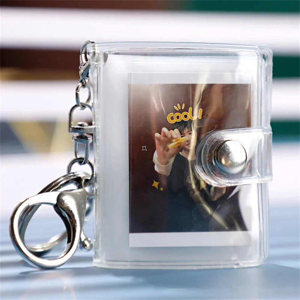 Etui de Rangement Photocards K-pop avec Porte-clé