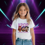 Fashion Movie Kids T-shirt KPop Demon Hunters  Funny Gift for Fans Tshirt K-Pop Demon Hunters Clothes Cool Girls Tee Top (Copie)