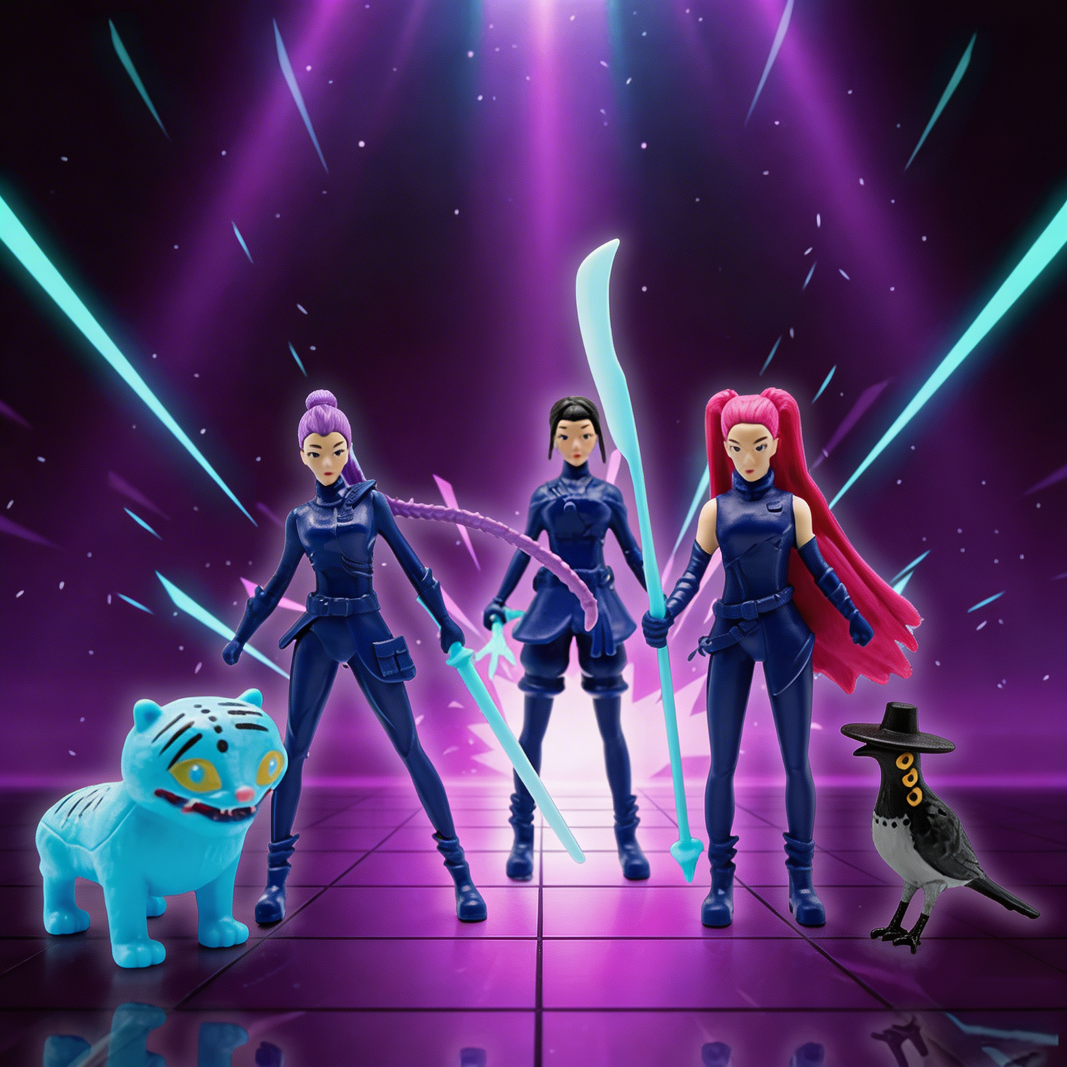 Figurines Demon Hunters Huntrix 5pcs