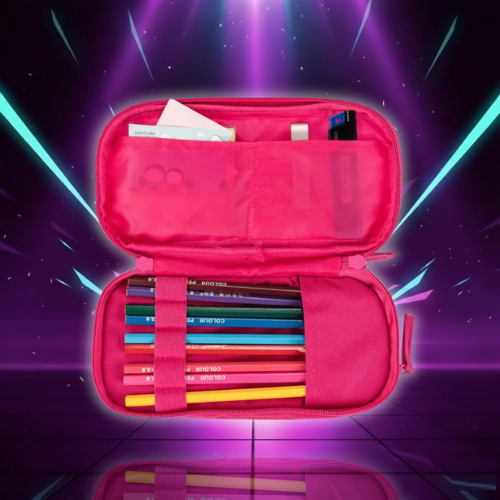 Fun Huntrix Zoey Rumi Mira Pencil Case KPop Demon Hunters Pencilcases Pen Kids Big Capacity Bags Students School Gift Stationery