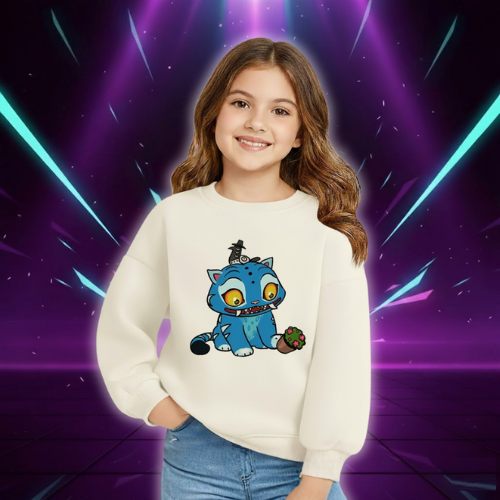 Funny O-Neck Hoodie Manga Kids Kpop Demon Hunters Children's Sweatshirt Cute Tiger Harajuku Hoody for Boys Girls (Copie)