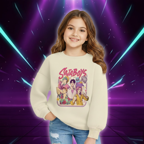 Funny O-Neck Hoodie Manga Kids Kpop Demon Hunters Children's Sweatshirt Cute Tiger Harajuku Hoody for Boys Girls (Copie)