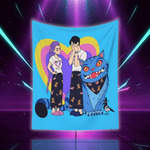 Girl Dinner JINU Saja Boys Vampire Kpop Demon Hunters Blanket Soft Novelty Plush Throw Blanket For Children Bedspread Bed Cover