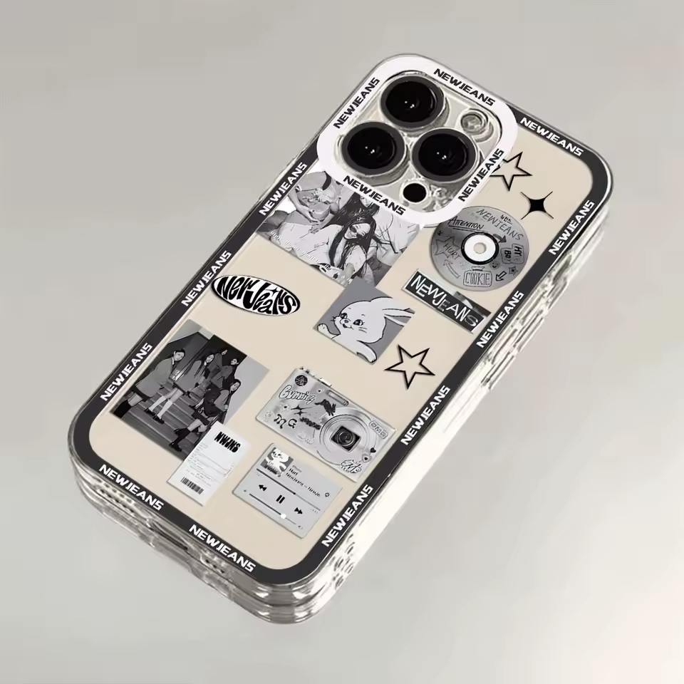 Housse de téléphone KPOP en Silicone - New Jeans