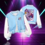 Huntrix Rumi Girls Kpop Demon Hunters Costume Zoey Mira Print Baseball Uniform Autumn Long Sleeve Jacket Coat Fans Gift for Kids