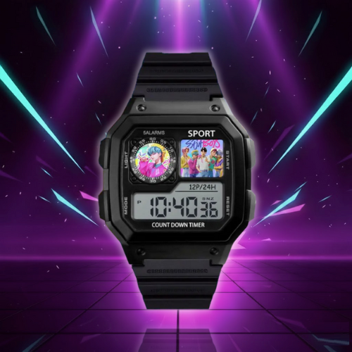 K-Pop Demon Hunters Saja Boys animated merchandise cartoon cute student watch creative boys and girls electronic watch gift (Copie)