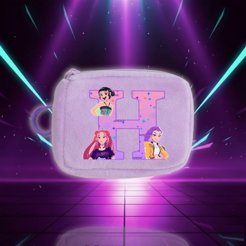 K-pop Demon Hunters Coin Purse for Children Cartoon Letter Printed Mini Pouch Girls Key Card Storage Money Bag Cute Clutch Bags