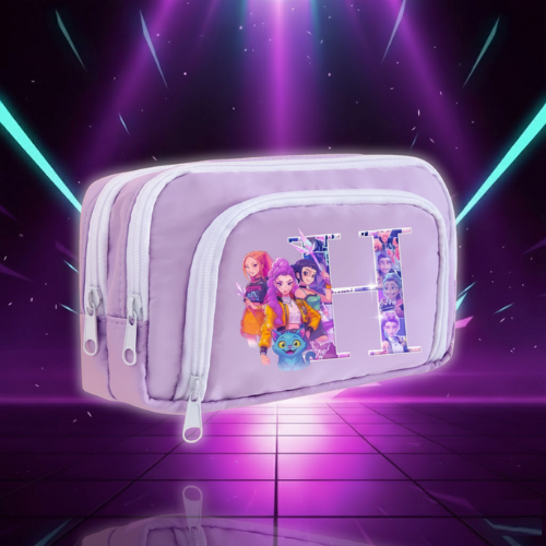 K-pop Demon Hunters Pencil Case for Students Anime Cartoon Cute Pen Bag Boy Girl Stationery Storage Box School Supplies Kid Gift