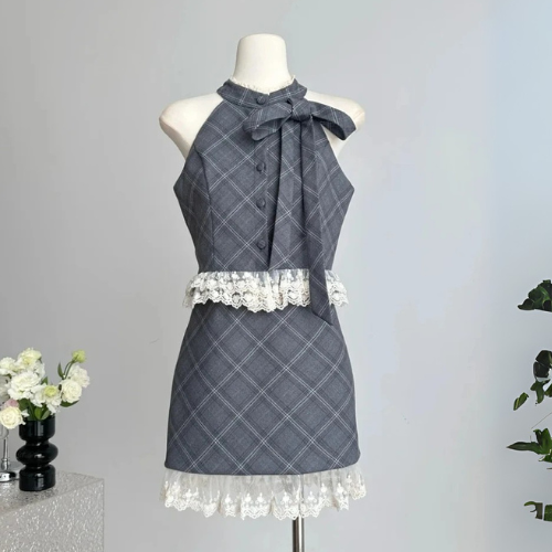 Ensemble Jupe à Carreaux Wonyoung - Groupe IVE