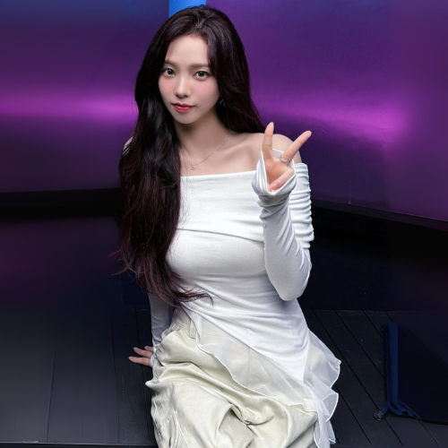 Haut Off Shoulder Blanc Karina - Groupe Aespa