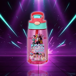 KPop Demon Hunters Gradient Water Bottles 480ml High-capacity Drinking Straw Cup Kid Portable Girl Outdoor Bottle Office School