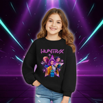KPop Demon Hunters Huntrix Sweatshirts Kids Clothes Long Sleeve Autumn Pullover Boys Girls Hoodies Children Casual O-Neck Tops