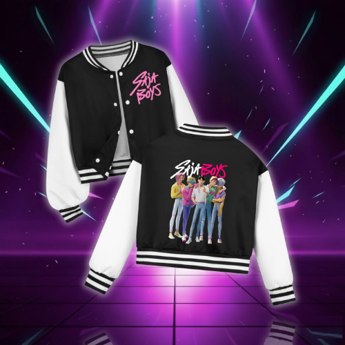 KPop Demon Hunters Saja Boys Children Hoodies Baseball Uniform Jacket And Pants Sets for Boys Girls Fashion Cartoon Sweatshirts