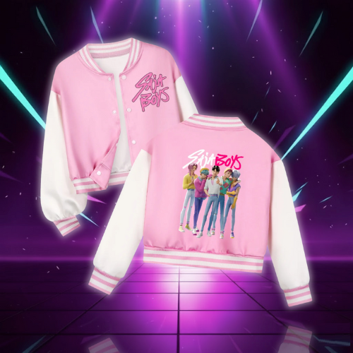 KPop Demon Hunters Saja Boys Children Hoodies Baseball Uniform Jacket And Pants Sets for Boys Girls Fashion Cartoon Sweatshirts