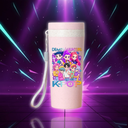 K Pop Demon Hunter Water Bottles Kawaii Cartoon Water Bottle Kids Girls Summer Outdoors Sports Water Bottles Child Birthday Gift (Copie)