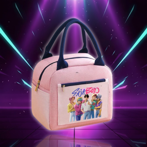 K Pop Demon Hunters Lunch Bag Cute Cartoon Lunch Bags Children Kawaii Printed Food Insulation Bags Girls Large Capacity Handbags