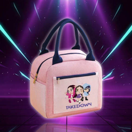 K Pop Demon Hunters Lunch Bag Cute Cartoon Lunch Bags Children Kawaii Printed Food Insulation Bags Girls Large Capacity Handbags (Copie)