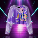 Kids Kpop Demon Hunters Spring Autumn Cartoon crop Hoodie Sweatshirts Fashion Casual Anime Family Style Little Kid Clothes