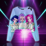 Kids Kpop Demon Hunters Spring Autumn Cartoon crop Hoodie Sweatshirts Fashion Casual Anime Family Style Little Kid Clothes (Copie)