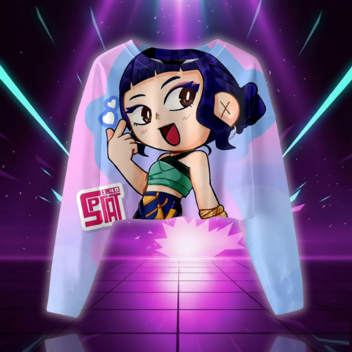 Kids Kpop Demon Hunters Spring Autumn Cartoon crop Hoodie Sweatshirts Fashion Casual Anime Family Style Little Kid Clothes (Copie)