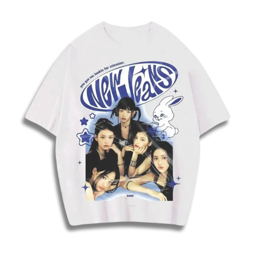 T-shirt Oversize KPOP - Groupe New Jeans