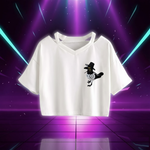 Kpop Demon Hunters Girls O-Neck Casual Women Summer Shirts Crop T-shirt (Copie)