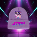 Kpop Demon Hunters Kids Knitted Hat Rumi Mira Zoey Cartoon Anime Graphic Print Beanies Boys Girls Winter Cute Hats Party Gifts