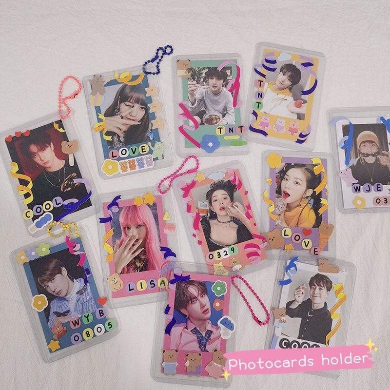 Lot de protege photocard plastique
