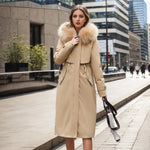 Manteau Coréen Col Fourrure