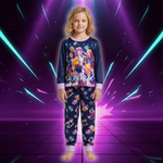 Movie Kpop Demon Hunters Kids Clothes Set Pajamas Sets Boys Daily Nightgowns Girls Long Sleeve T Shirt+Pants 2pcs Set
