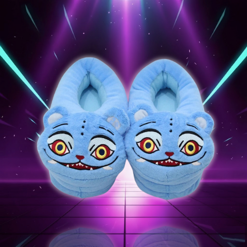 NEW Kpop Demon Tiger Hunters Cosplay Plush Slippers Stuffed Winter Cotton Home Shoes Christmas Birthday