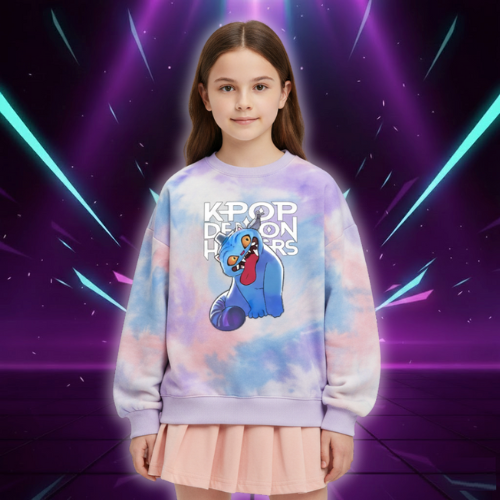 New K Pop Demon Hunters Kids Hoodie Sweatshirt Kawaii Cartoon Printed Tops Boys Autumn Long Sleeves Baby Girl Winter Clothes (Copie)