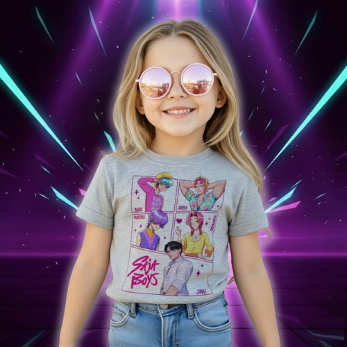 New in Children Kids T-shirt KPop Demon Hunters Funny Fans Tshirt KPop Demon Hunters Clothes Boys Girls Tee Top Unisex (Copie)