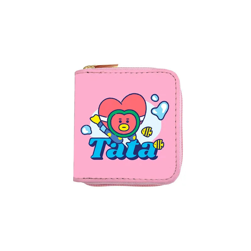 Portefeuille KPOP Animé - groupe BT21