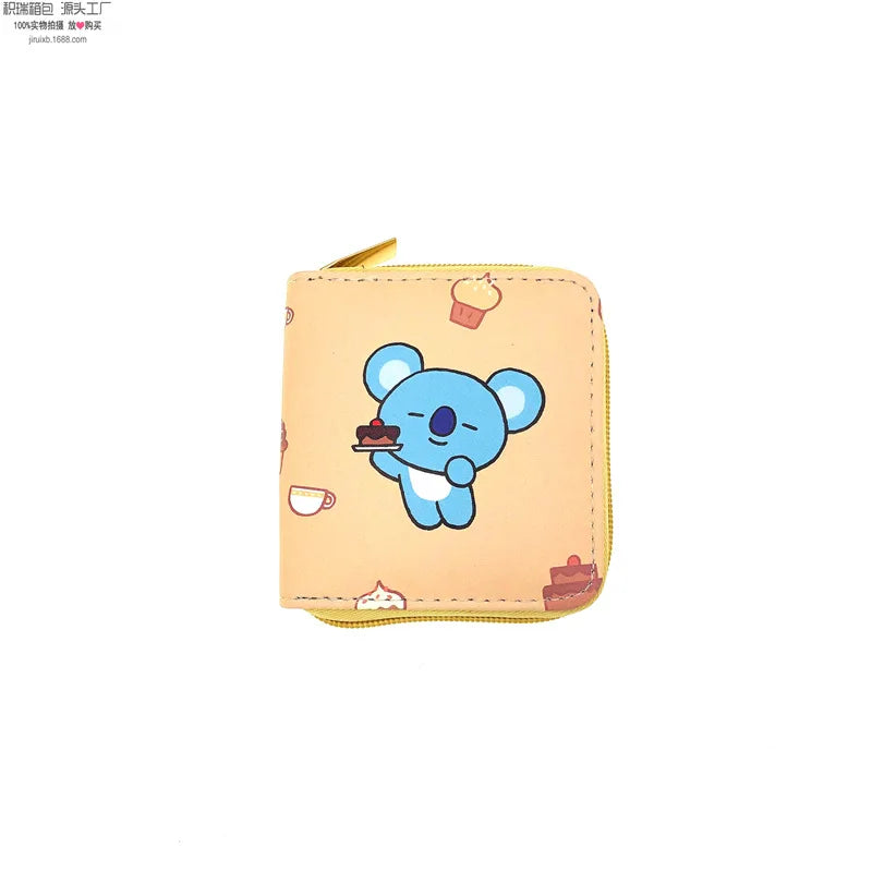Portefeuille KPOP Animé - groupe BT21