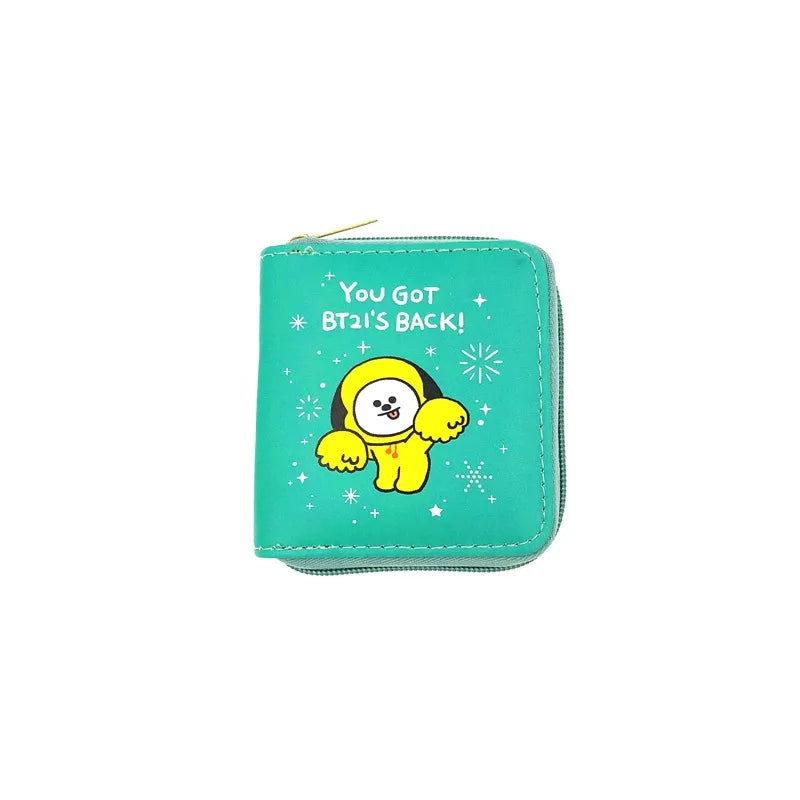 Portefeuille KPOP Animé - groupe BT21