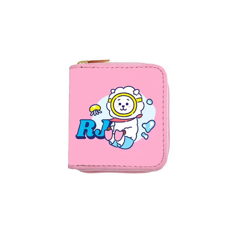 Portefeuille KPOP Animé - groupe BT21