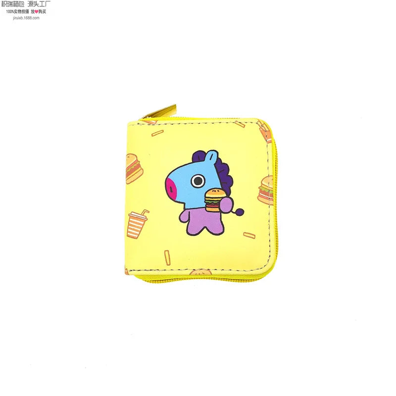 Portefeuille KPOP Animé - groupe BT21