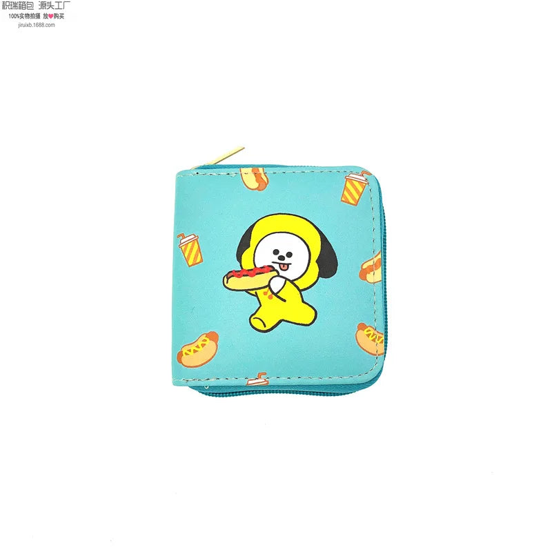 Portefeuille KPOP Animé - groupe BT21