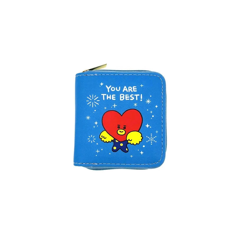 Portefeuille KPOP Animé - groupe BT21