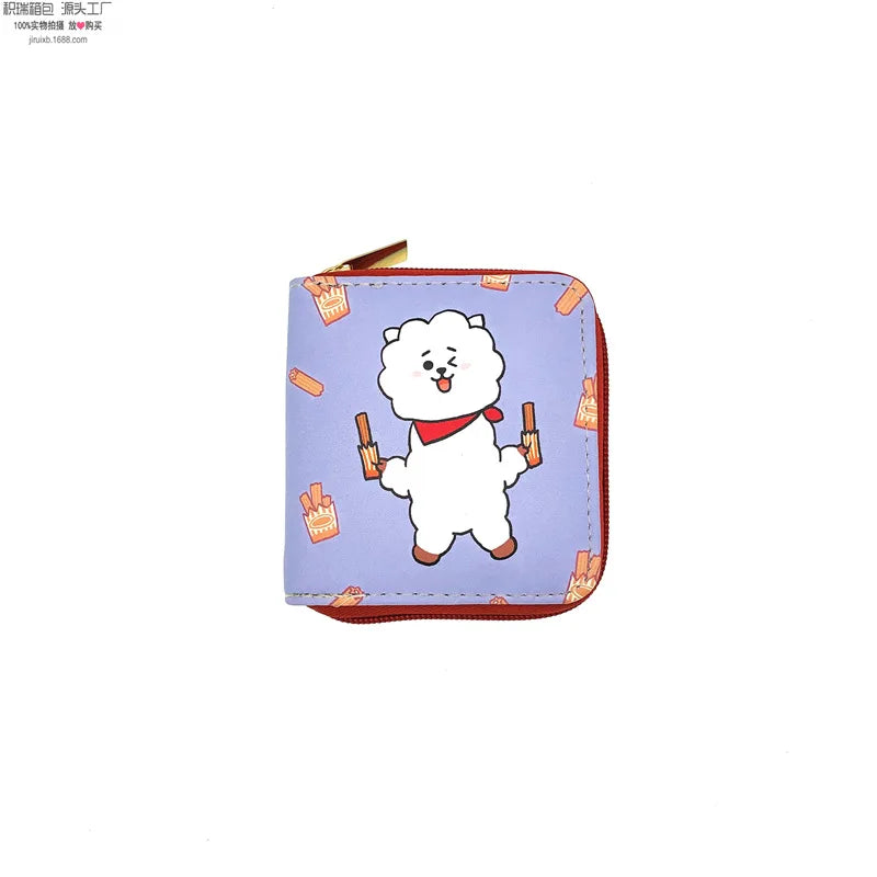 Portefeuille KPOP Animé - groupe BT21