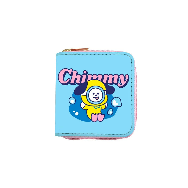 Portefeuille KPOP Animé - groupe BT21