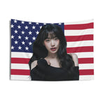 Poster Drapeau Américain KPOP - Groupe IVE
