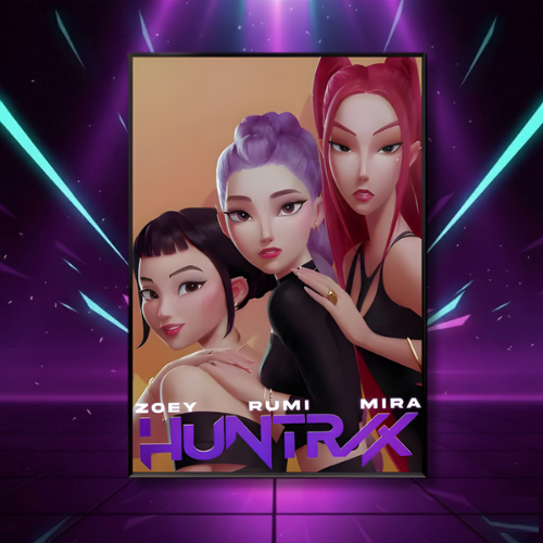 Poster KPOP Huntrix Demon Hunters