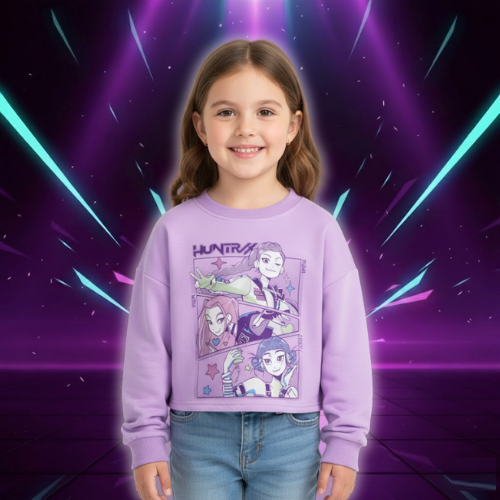 Pull Crop KPop Huntrix pour Enfant