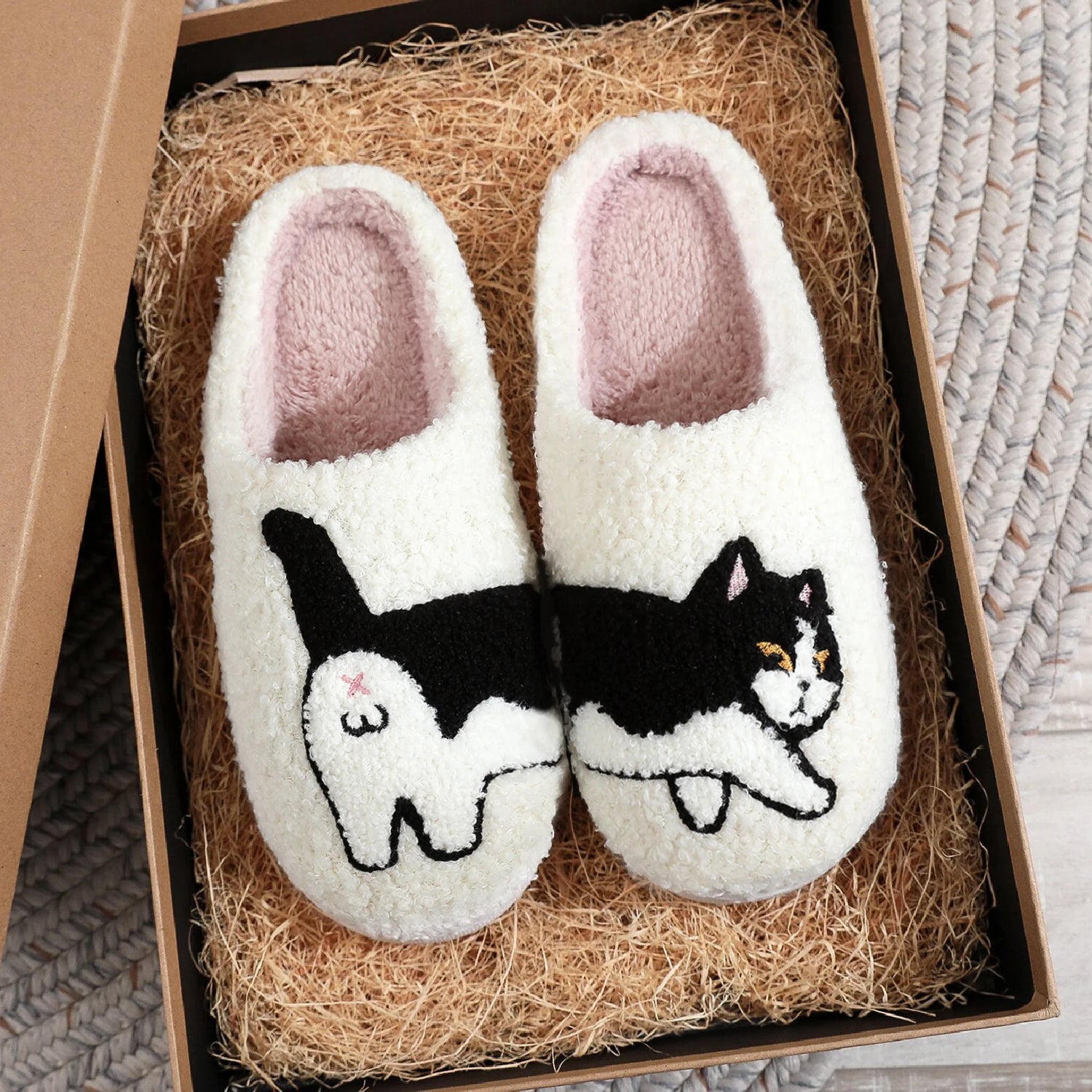 Chaussons Coréens Chat Mignon